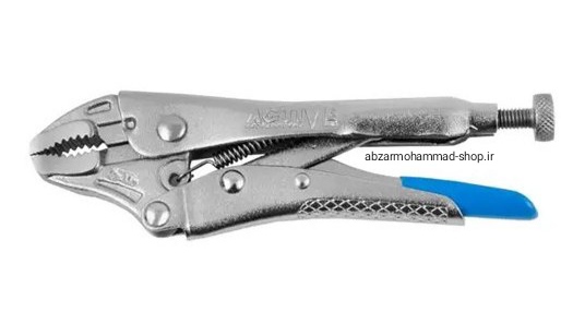 انبر قفلی اکتیو مدل AC-6070G سایز ۷ اینچ با فک منحنی و اهرم رهاسازی سریع