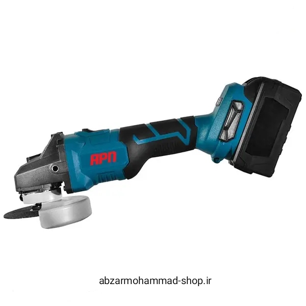 مینی فرز شارژی APN براشلس ۲۱ ولت مدل BA 115 R با باتری ۴ آمپرساعت